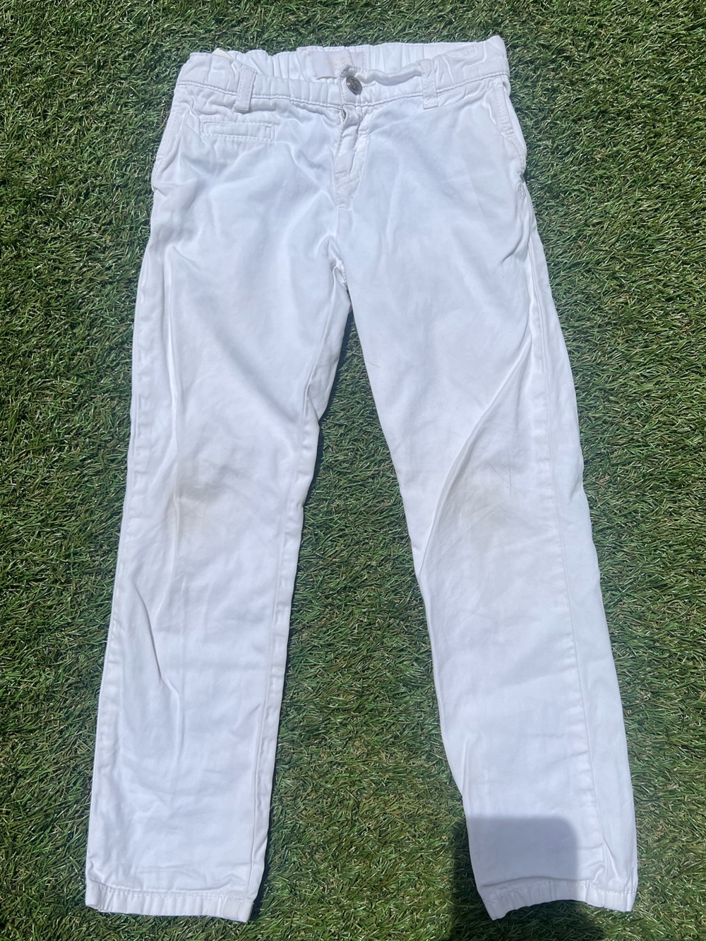 Gucci Kids White Cotton Pants Size 5 Made in Italy
